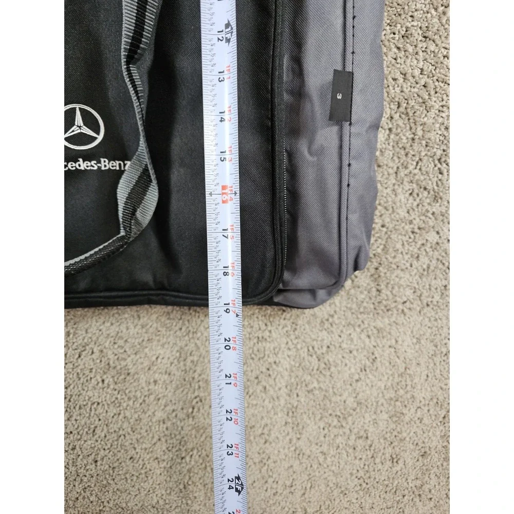 Mercedes Benz Travel Bag Tote Weekender Luggage Canvas Large 19x19 #3 Black Gray